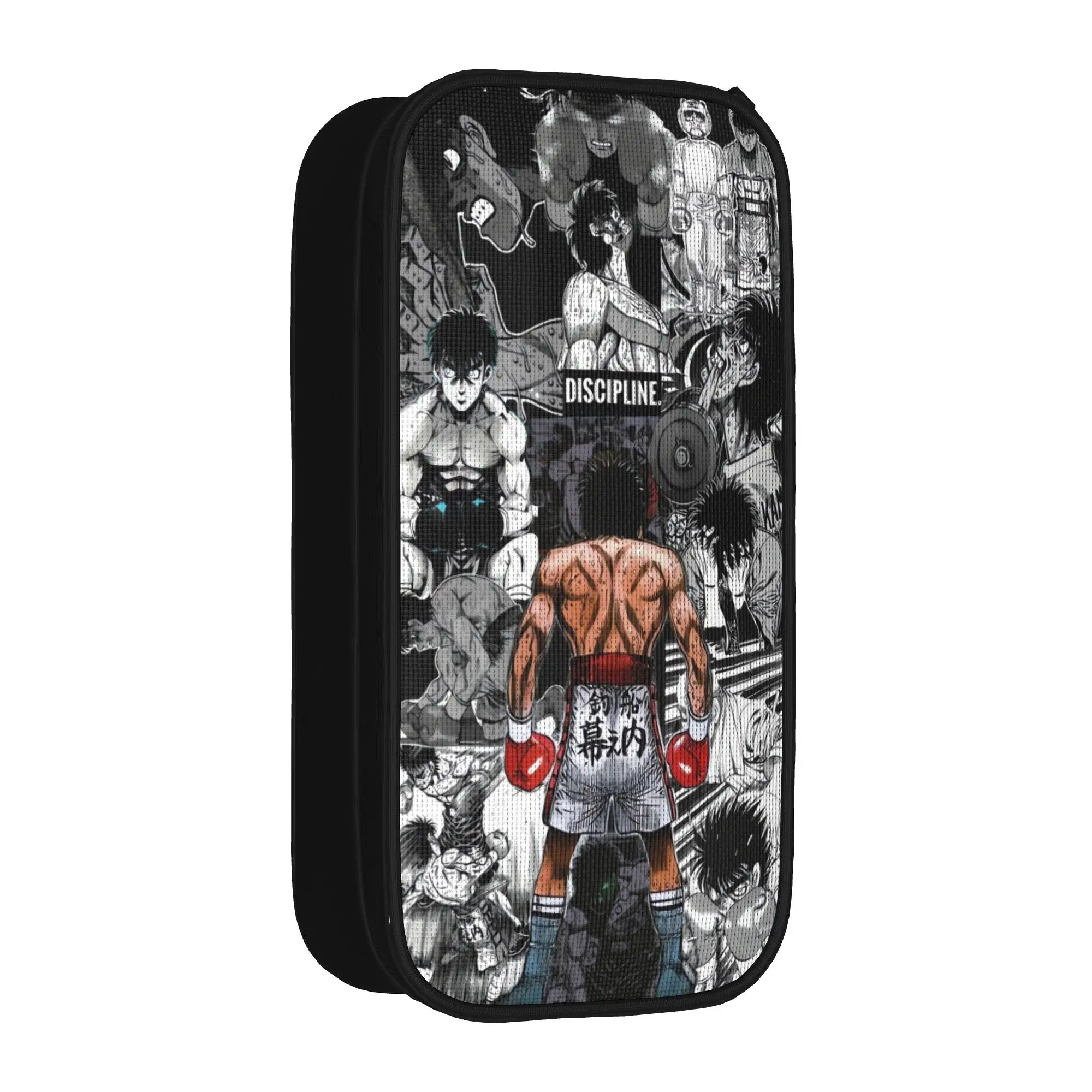 Hajime No Ippo Kamogawa Boxing Gym Pencil Case  School Pencil Cases Double Layer Boy Girl College Pen Box School Stationery