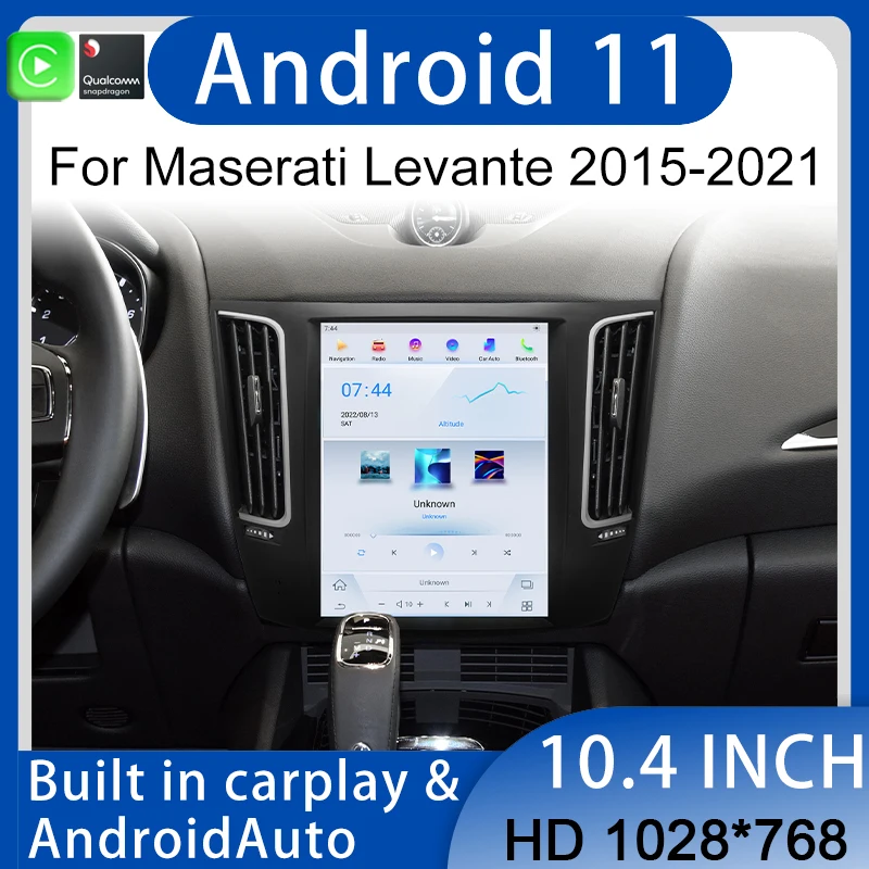 

Android 11, автомобильный GPS-навигатор, видеоплеер Carplay для Maserati Levante 2015-2021, мультимедийное авторадио, стерео головное устройство, 4G WIFI