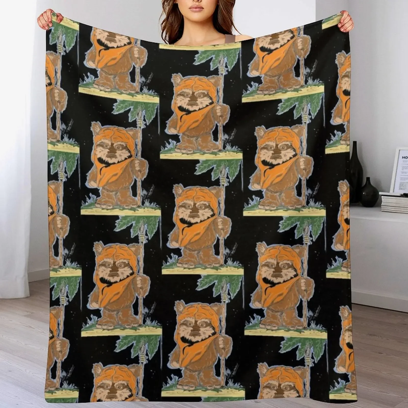 

EWOK Throw Blanket Decorative Beds manga Comforter Summer Blankets