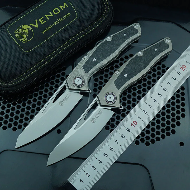 

Карманный нож Venom Maverick для мужчин Survival M390 Steel Faca, военные складные ножи, тактический инструмент для самообороны M ultitool, ручной инструмент