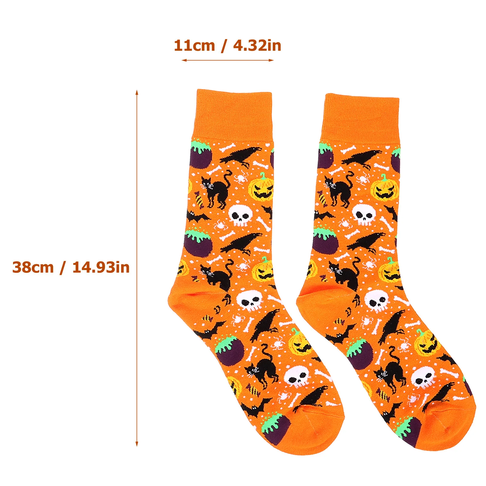 ถุงน่องยาวธีมฮาโลวีน สำหรับผู้หญิงและผู้ชาย ถุงเท้าสูงสำหรับงานปาร์ตี้ งานคาร์นิวัล งานเทศกาล อุปกรณ์เสริมสำหรับชุดแฟนซี