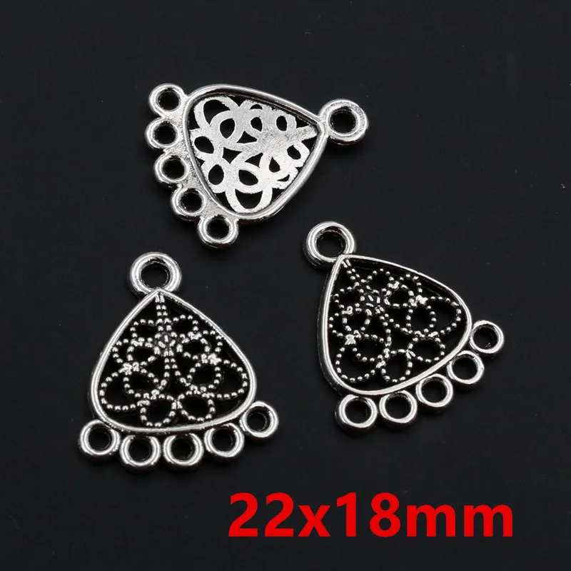 20pcs Boho Style Vintage Pendant Charms Connector DIY Jewelry Making Accessories for Earrings Necklace Craft Findings image 3
