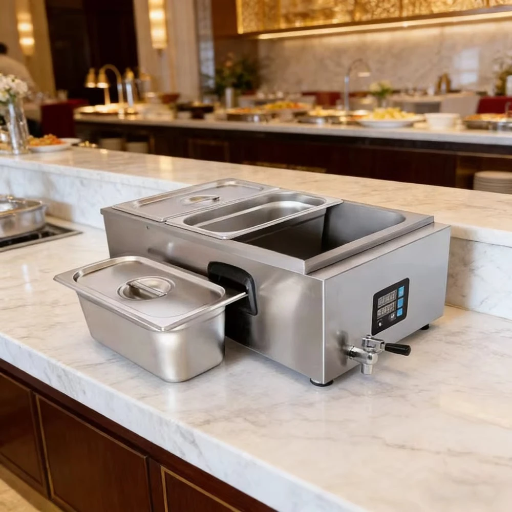 Stainless Steel Commercial Food Warmer Large Electric Restaurant Buffet
