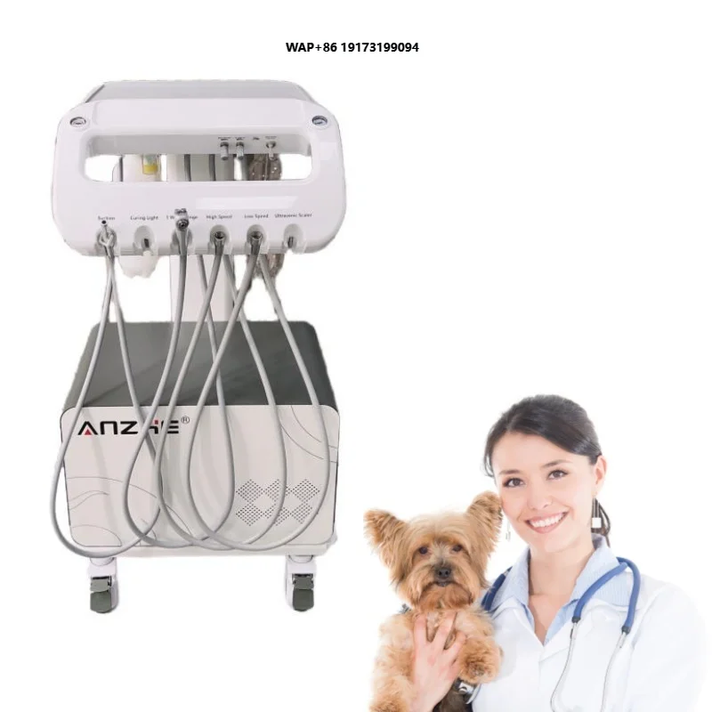 New mini mobile  treatment instrument with air compressor, portable  treatment vehicle, suitable for clinic, home,