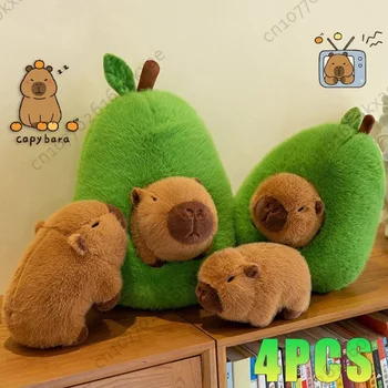 폭발적인 카피바라 봉제 인형, 아보카도 인형, 어린이 소녀 선물, 물 돌고래, 집 가구, 4 개 Best5 폭발적인 카피바라 봉제 인형, 아보카도 인형, 어린이 소녀 선물, 물 돌고래, 집 가구, 4 개 Best5