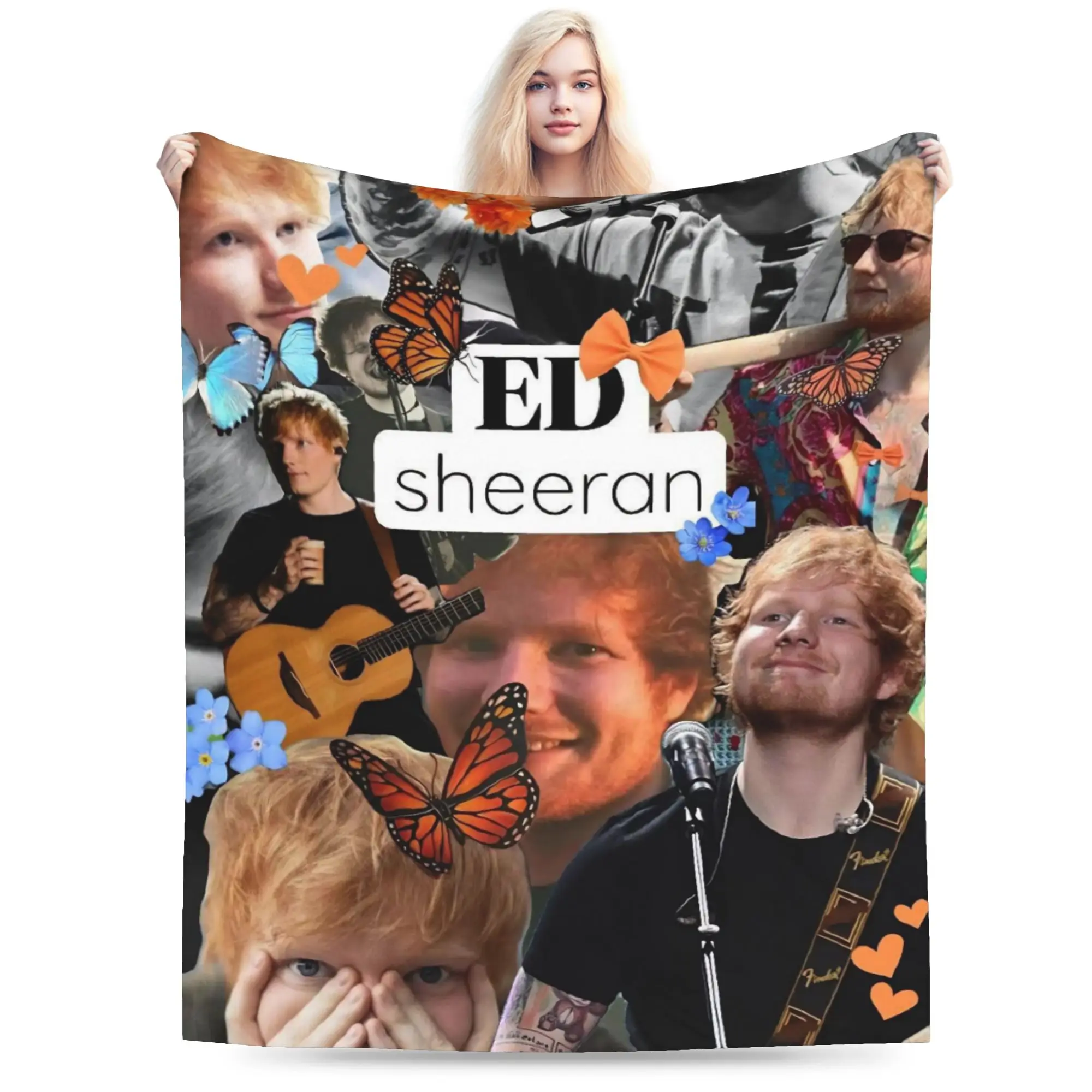 Ed Sheeraned Loop Tour 2026 رمي بطانية للأريكة بطانية قطيفة ناعمة 50x60 بوصة أحجام متعددة المفرش لجميع المواسم