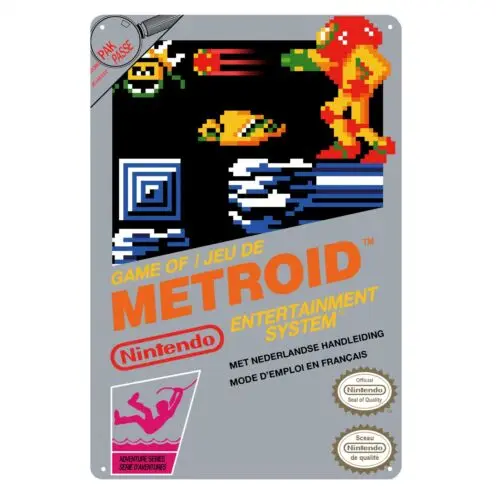

Nes видео игра металлический постер жестяной знак 20*30 см