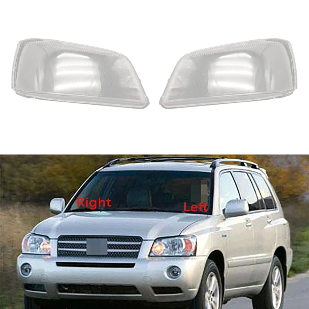 

Car Left Headlight Shell Lamp Shade Transparent Lens Cover Headlight Cover for Toyota Highlander 2001 2002 2003