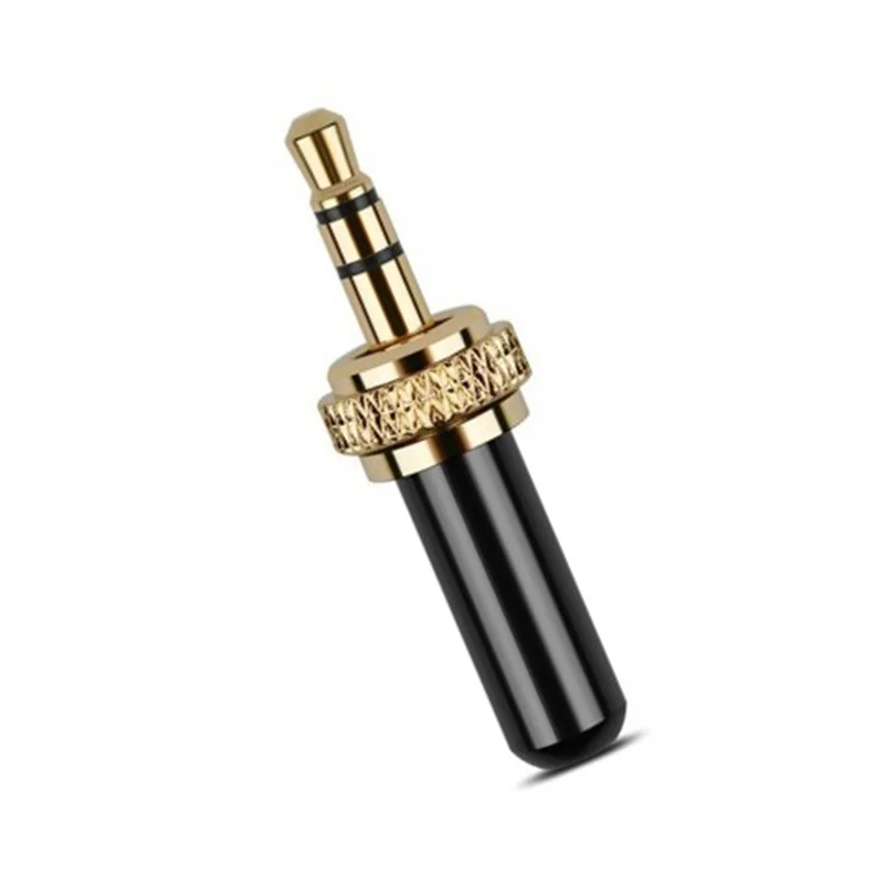 

Smart-10Pcs 3.5Mm Plugs Metal Connector Mini 3.5Mm Screw Lock Stereo Jack Plug With M6 Internal Thread
