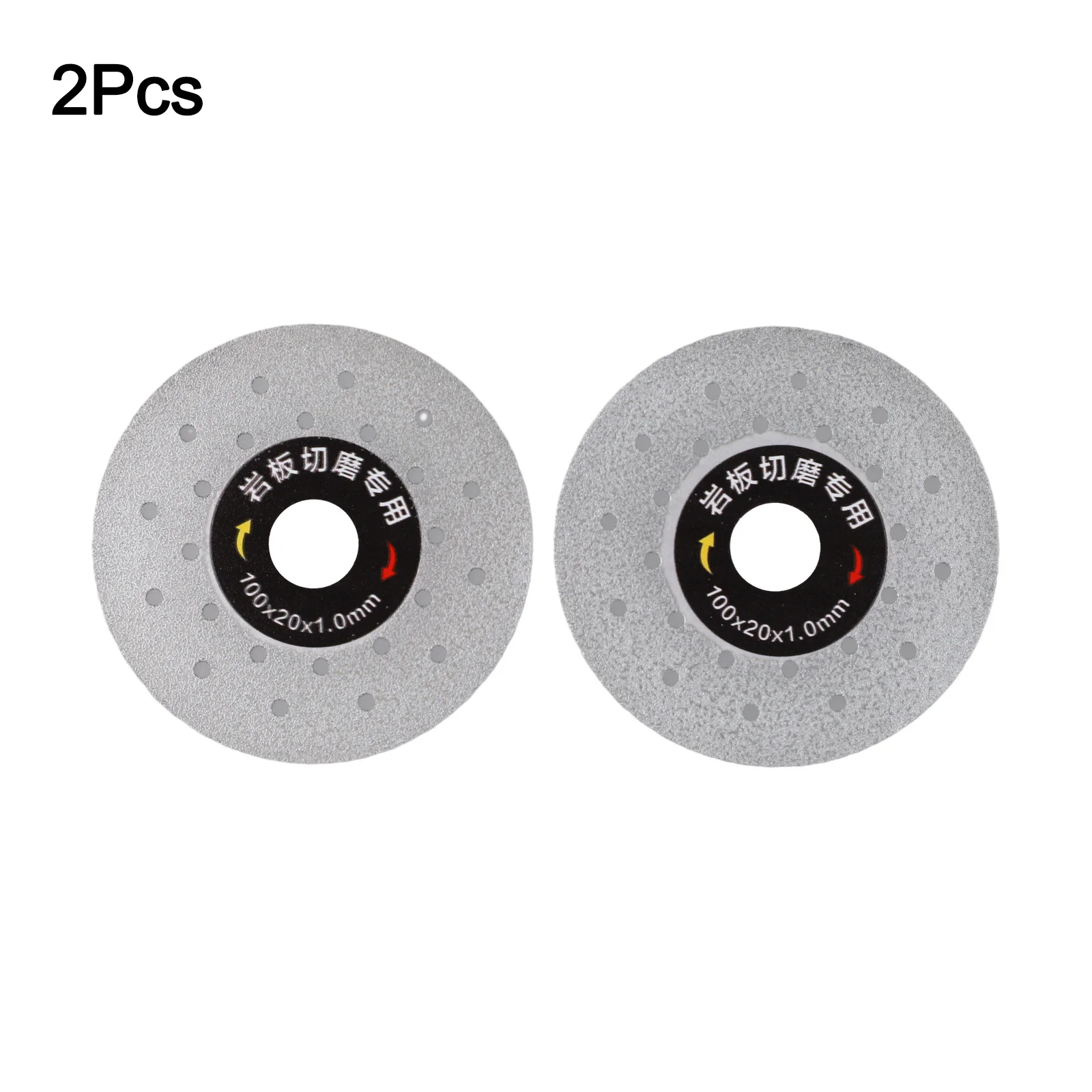 

Blade, Saw Blade Cutting Dics Sliver - 100mm - 2PCS - Emery Saw Blade - Grinding Disc - Rock Slab Cutting Disc