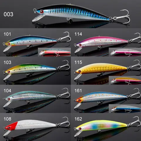 Noeby 120mm 44g Heavy Sinking Minnow Fishing Lure Long Casting Wobbler Artificial Hard Bait for Sea Bass Saltwater Fishing Lure