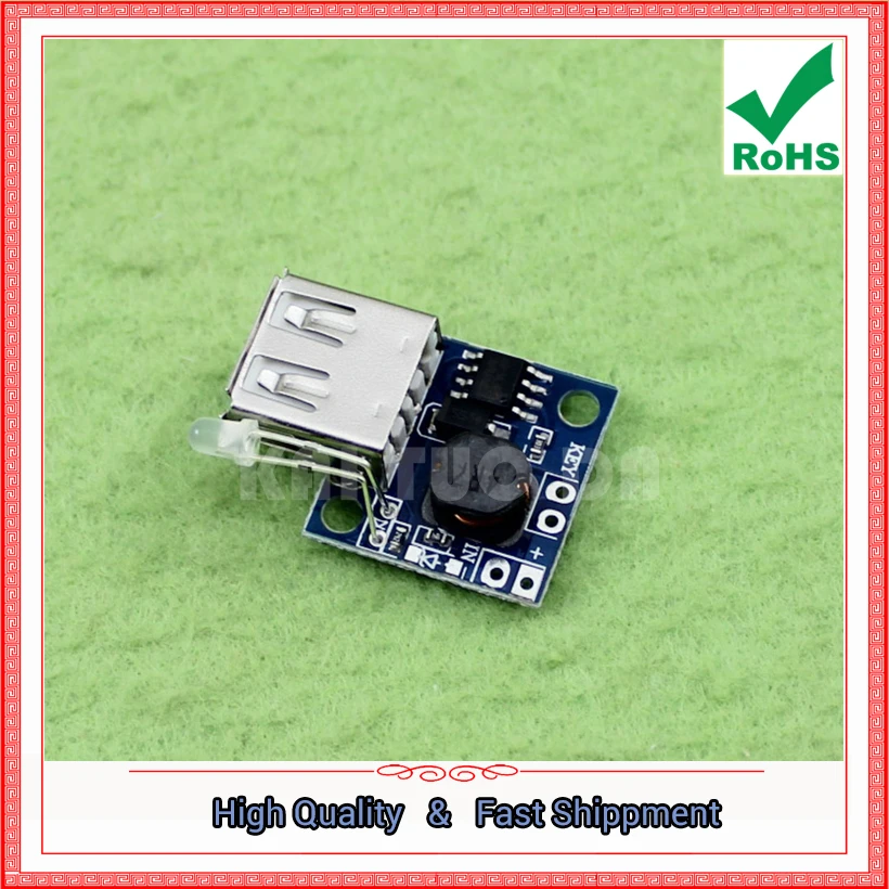DC-DC Step Up Boost Module Ultra-Small Power Supply Converter Board Charge Indicator 3A High Efficiency Booster