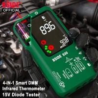 BSIDE Smart Digital Multimeter Infrared Temperature 15V Diode LED Tester True RMS 9999 DC AC Voltage Rechargeable Multiteter DMM