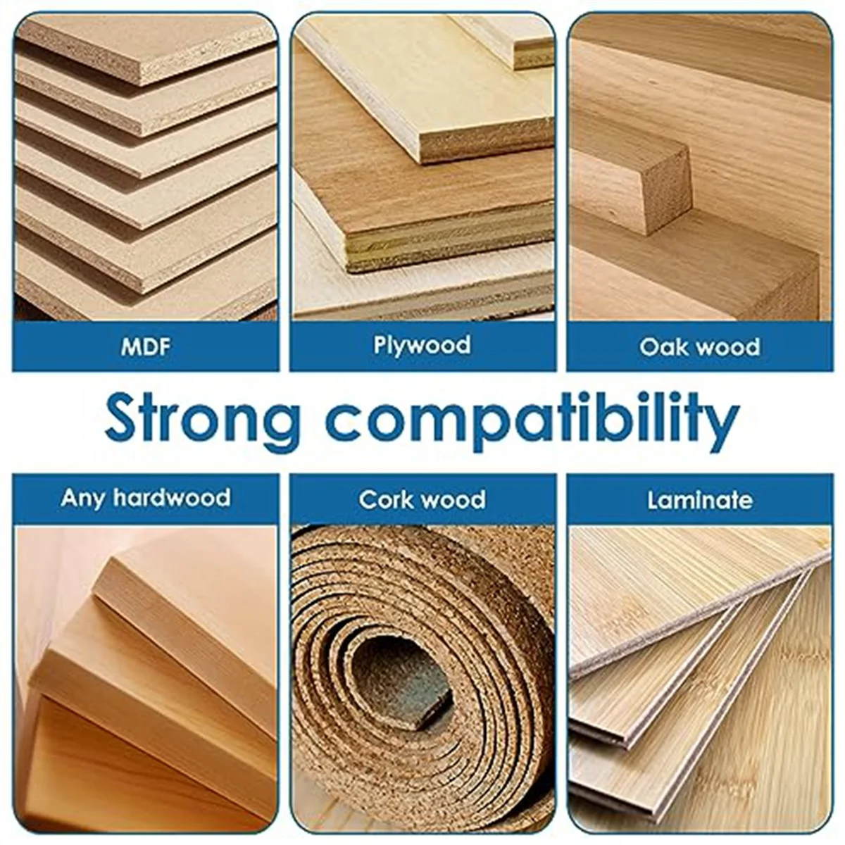 2Pc Flush Trim Router Bit Set 1/2Inch ,Double Bearing Spiral Trimming Tool Woodworking Milling Cutter Tool for Wood