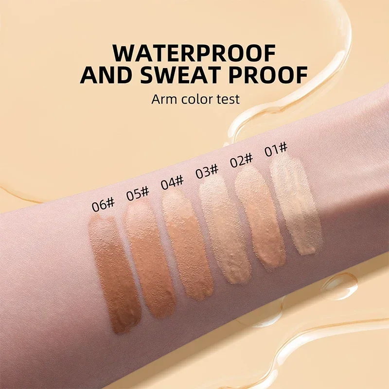 Feuchtigkeit spendende matte Gesicht flüssige Foundation Concealer Creme Make-up wasserdicht dauerhaft aufhellen Gesichts öl Kontrolle Kosmetik