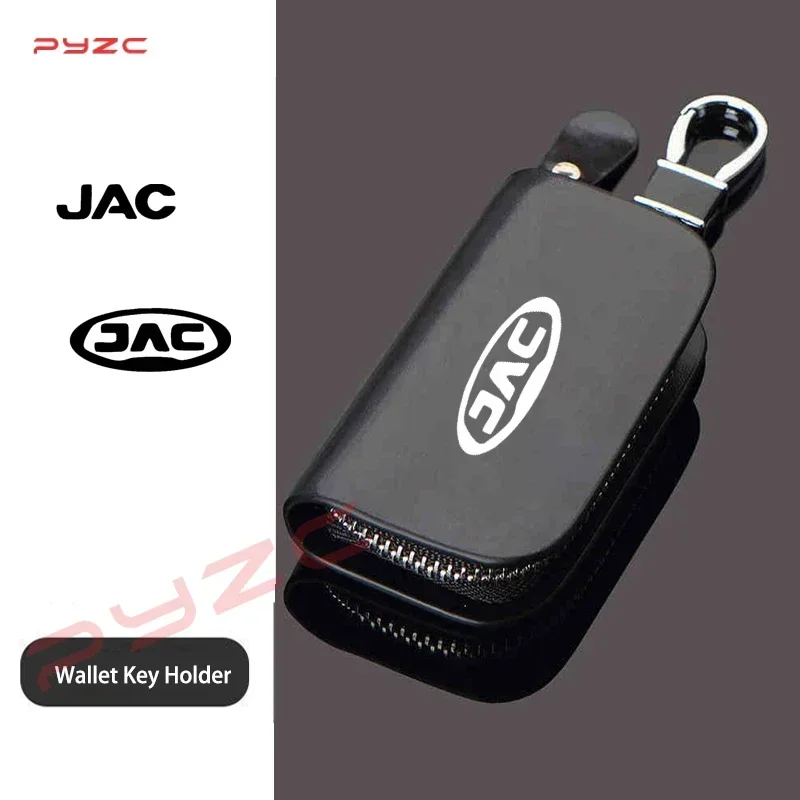 

Voor JAC Verfijnen J3 J4 J7 JS3 JS4 KR1 S2 S3 S4 Fashion Vintage Genuine Leather Wallet Key Holder Housekeeper Keys Organizer