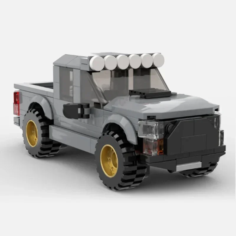 Modelo de coche de ciudad Moc, bloques de construcción Raptor Deranged Truck, tecnología Modular, regalos, juguetes de Navidad, conjuntos de bricolaje, montaje