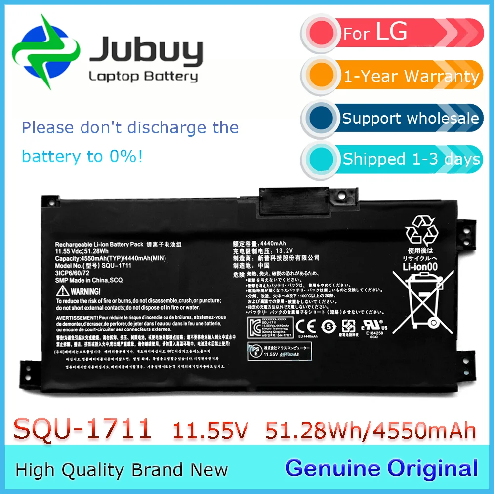 SQU-1711 11.55V 4440mAh Original Laptop Battery for Thunderobot 911 Air 911S 911M G7000M G8000M 911ME G7000M