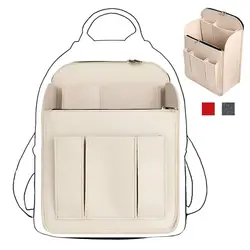 Durable Multi-Pocket Backpack Inner Bag Felt Large Capacity Liner Bag Portable Travel Bag Organizer for Longchamp