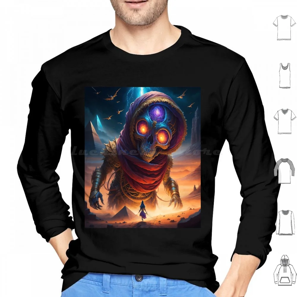 الأمام والمركز: لقاء ملهم مع هوديي المومياء العملاق القطن طويل الأكمام المومياء يعود المومياء الرعب مصر