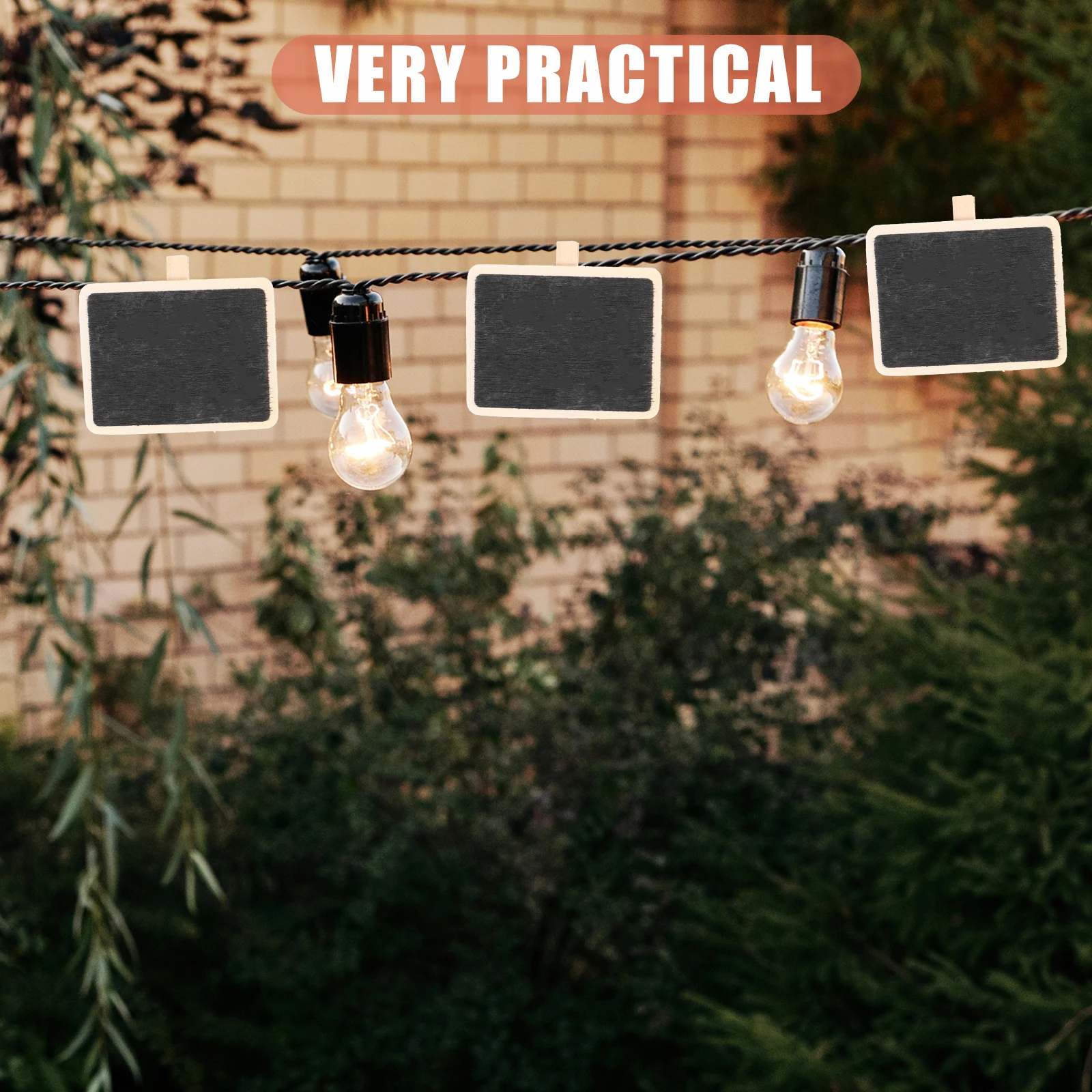 

10PCS Chalk Board Memo Clips Small Blackboard Note Holders Message Photo Clips Office Home Decor Storage Accessories