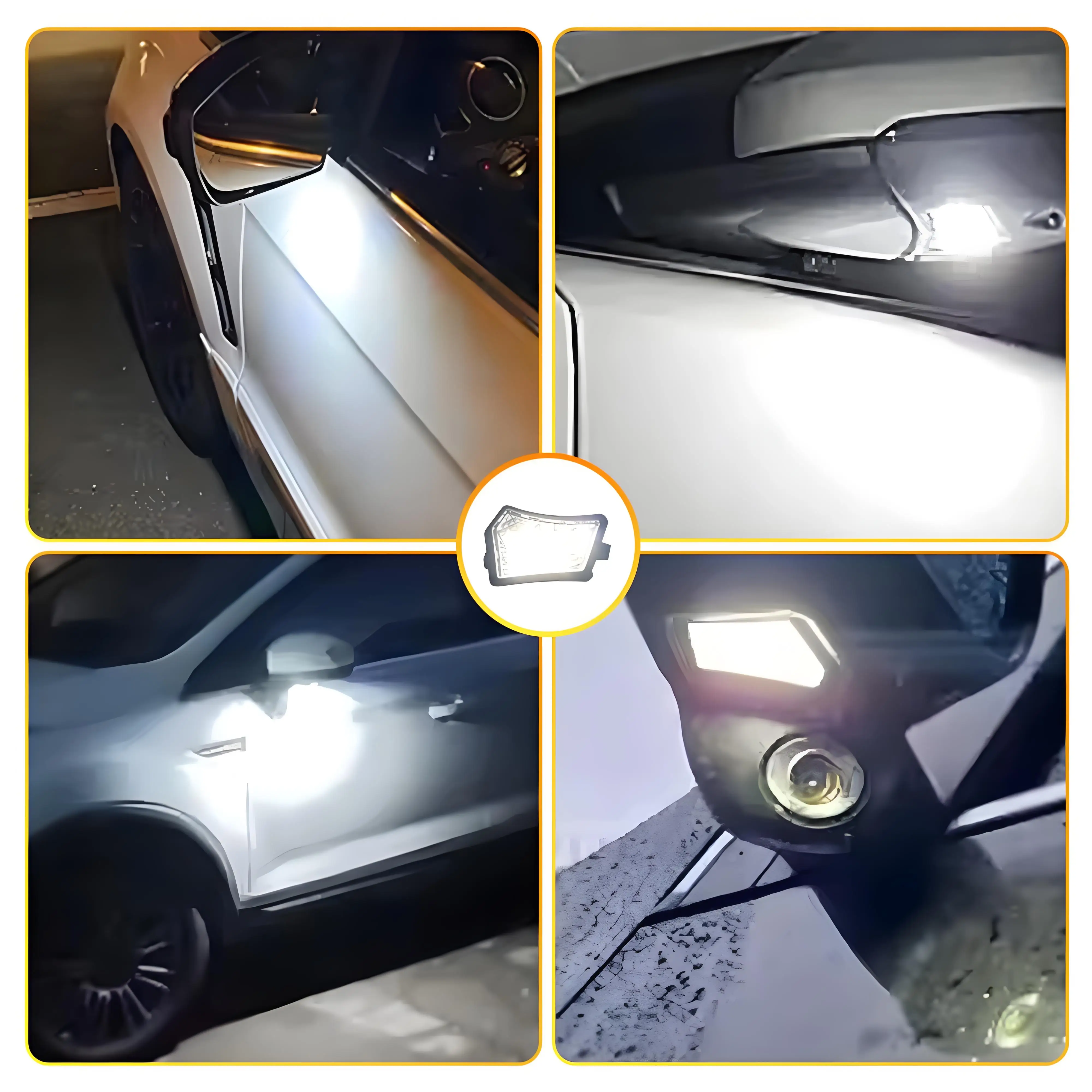 Светодиодный светильник зеркала заднего вида Super Bright Premium для Volvo XC90 V60 S40 V50 и Jaguar XK XF 2007-2021