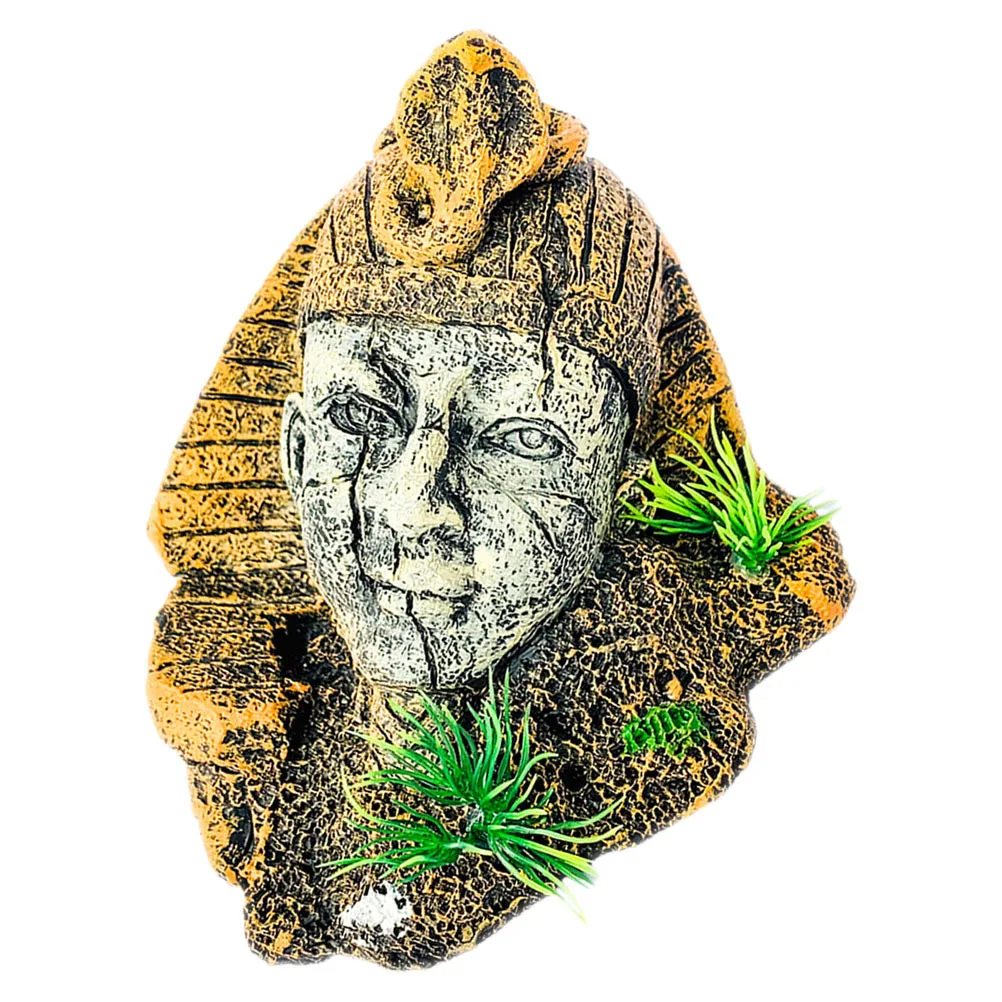 

Аквариумный орнамент, египетская статуя из смолы, украшение для аквариума, пещера, убежище, укрытие для креветок, подводная рыба, скрытый дом