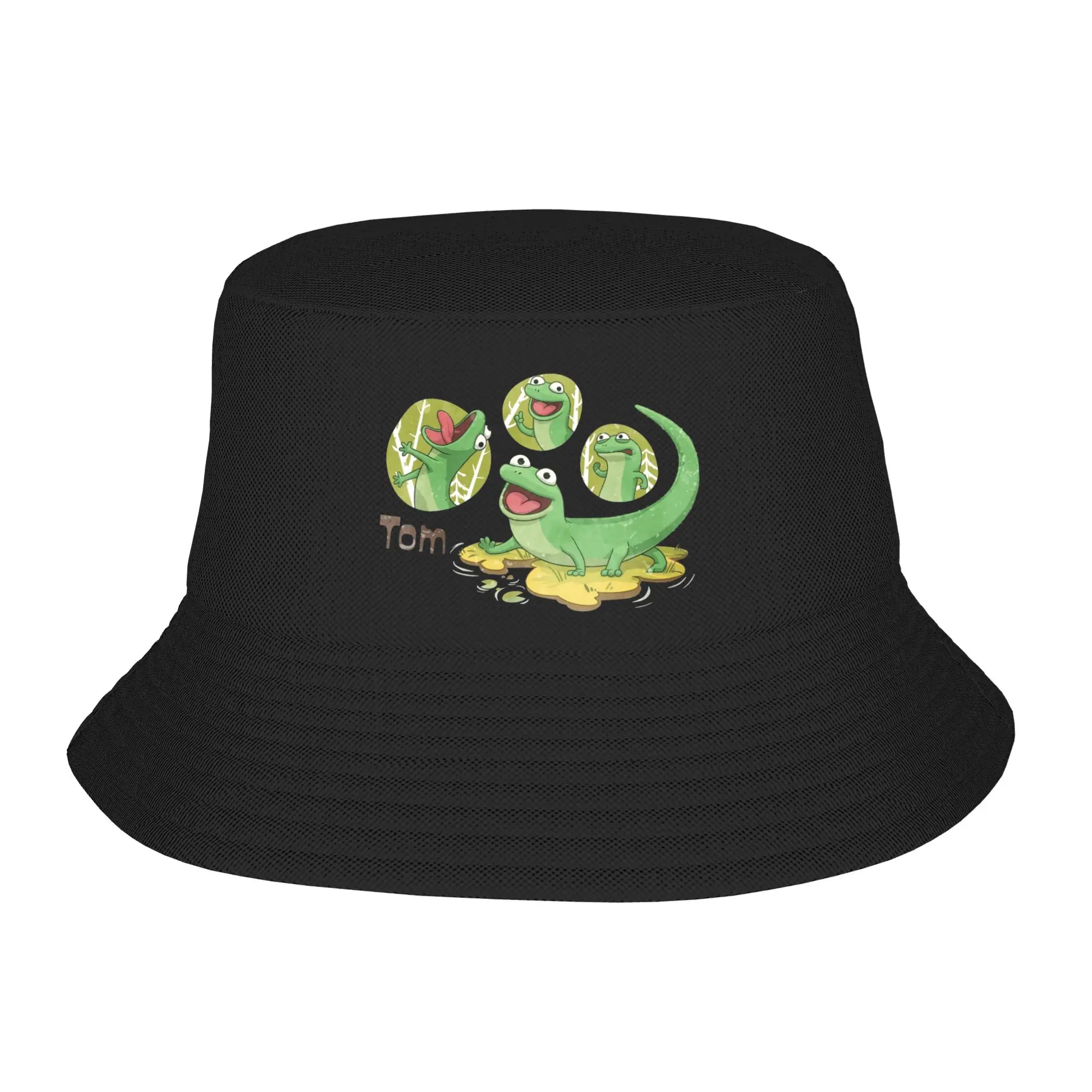 Unisex Cute Hoppers Tom Lizard Bucket Hats Accessories  Bob Hat For Picnic Headwear UV Protection