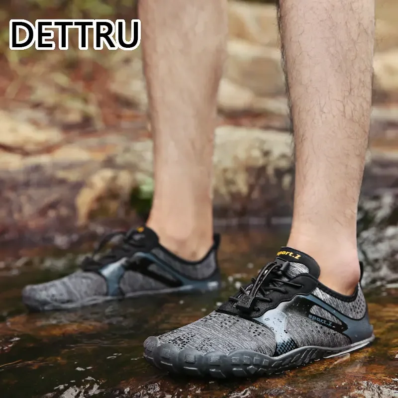 DETTRU Summer Water Shoes Men Beach Sandals  Minimalist Upstream Aqua Man Quick Dry River Sea Barefoot Diving Swimming Socks 46