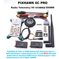 PIXHAWK 6C PRO M8N/M9N/M10 White shell 32 Bit Flight Controller Autopilot with 4G SD Safety Built-in Buzzer Radio Telmetry V6