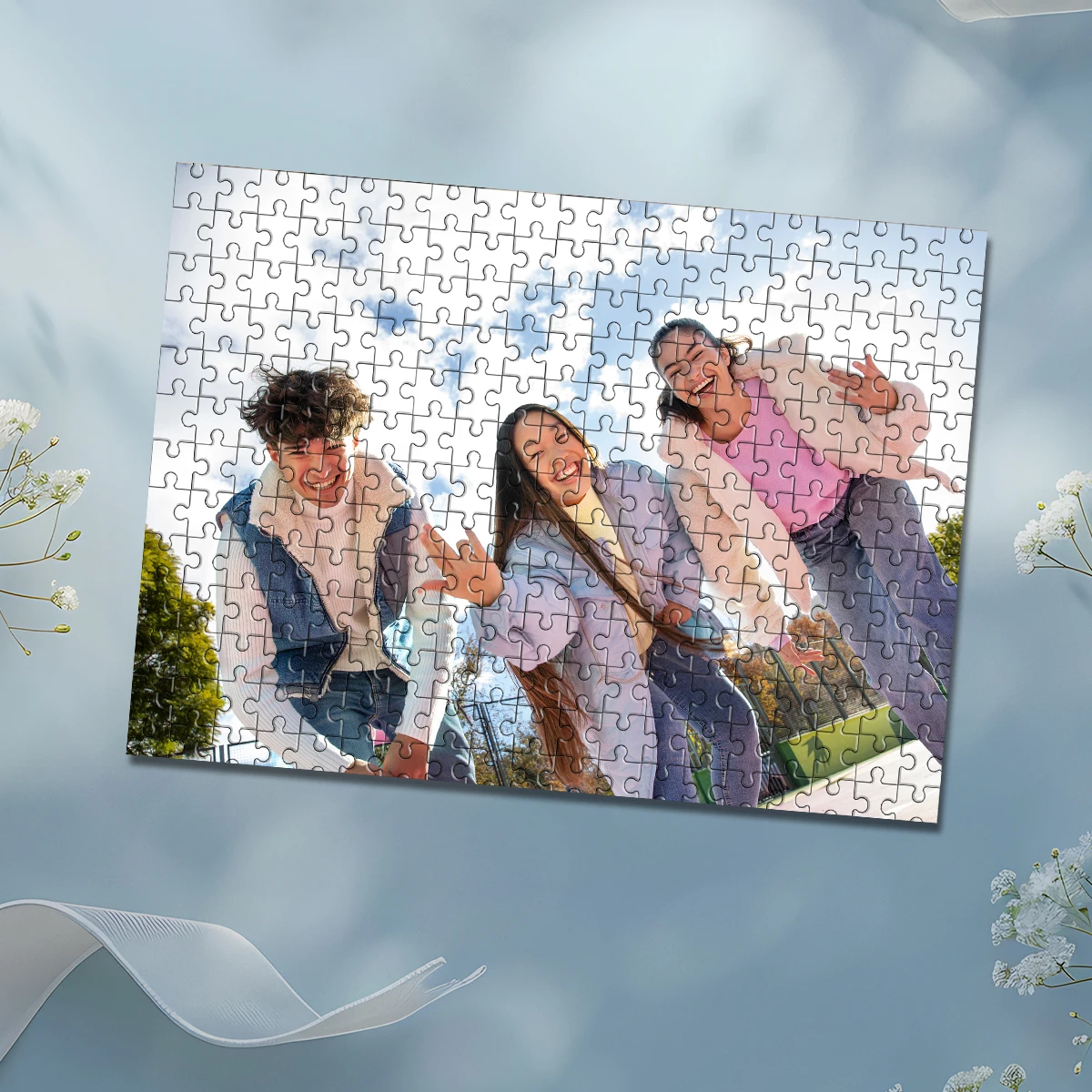 35/300/500/1084 Uds. Foto personalizada rompecabezas foto de grupo de amigos San Valentín padre o día de la madre regalo divertido en Año Nuevo