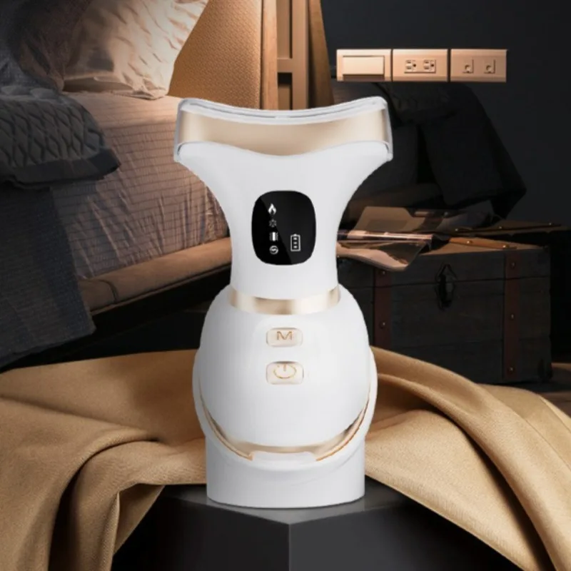 المحمولة الرقبة عنق الرحم مدلك مكركرنت أجهزة تدليك الرقبة تهتز آلة رفع الوجه العناية بالبشرة معدات الوجه #4