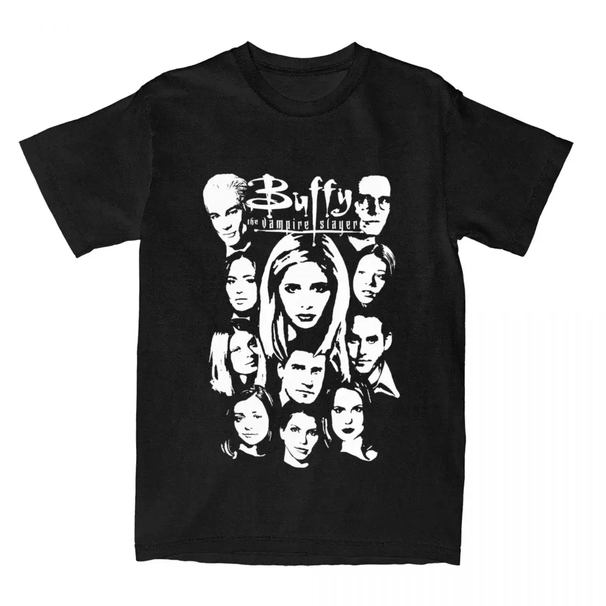 Buffy The Vampire Slayers Merchandise T-Shirts Men Women Funny Pure Cotton All Seasons Tops