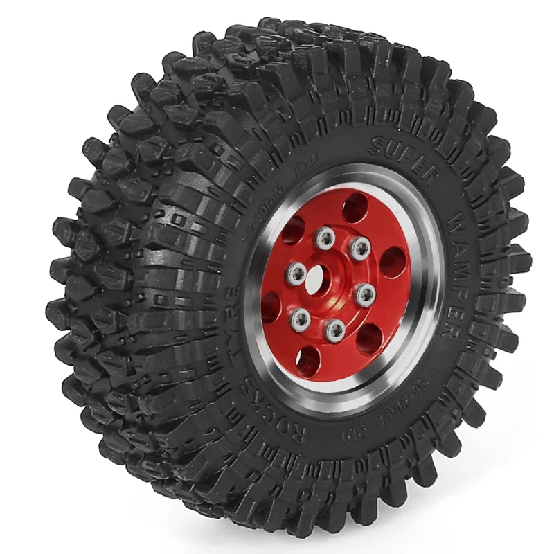 

Stable-4Pcs 55Mm 1.0Inch Metal Beadlock Wheel Tire For 1/18 1/24 RC Crawler Car TRX4M SCX24 Upgrade Parts Accessories