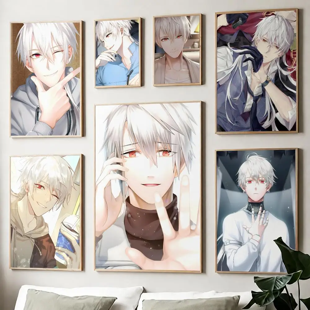Otome Chatroom Romance VisualNovel Mystic Messenger Poster Fancy Poster American Film Mural Home Childrens Room Wall Decor Print