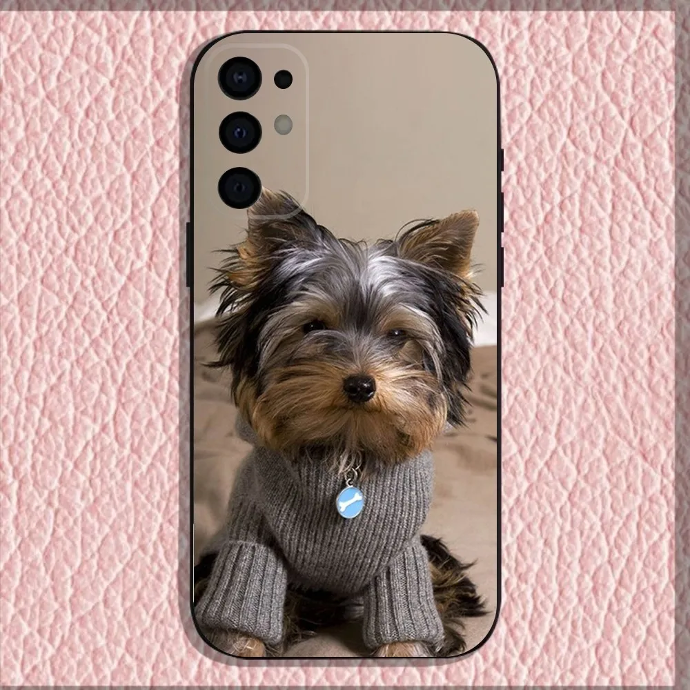 Yorkshire Terrier Dog Phone Case For Samsung S25,S24,S21,S22,S23,S30,Ultra,S20,Plus,Fe,Lite,Note,10,9,5G Black Cover
