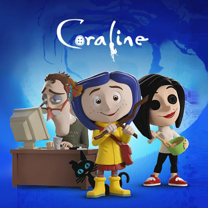 

Youtooz Coraline Anime Figure Original Merch 4.5 Inch Vinyl Figurine High Quality Craftsmanship Collectible Toys Decoration Gift