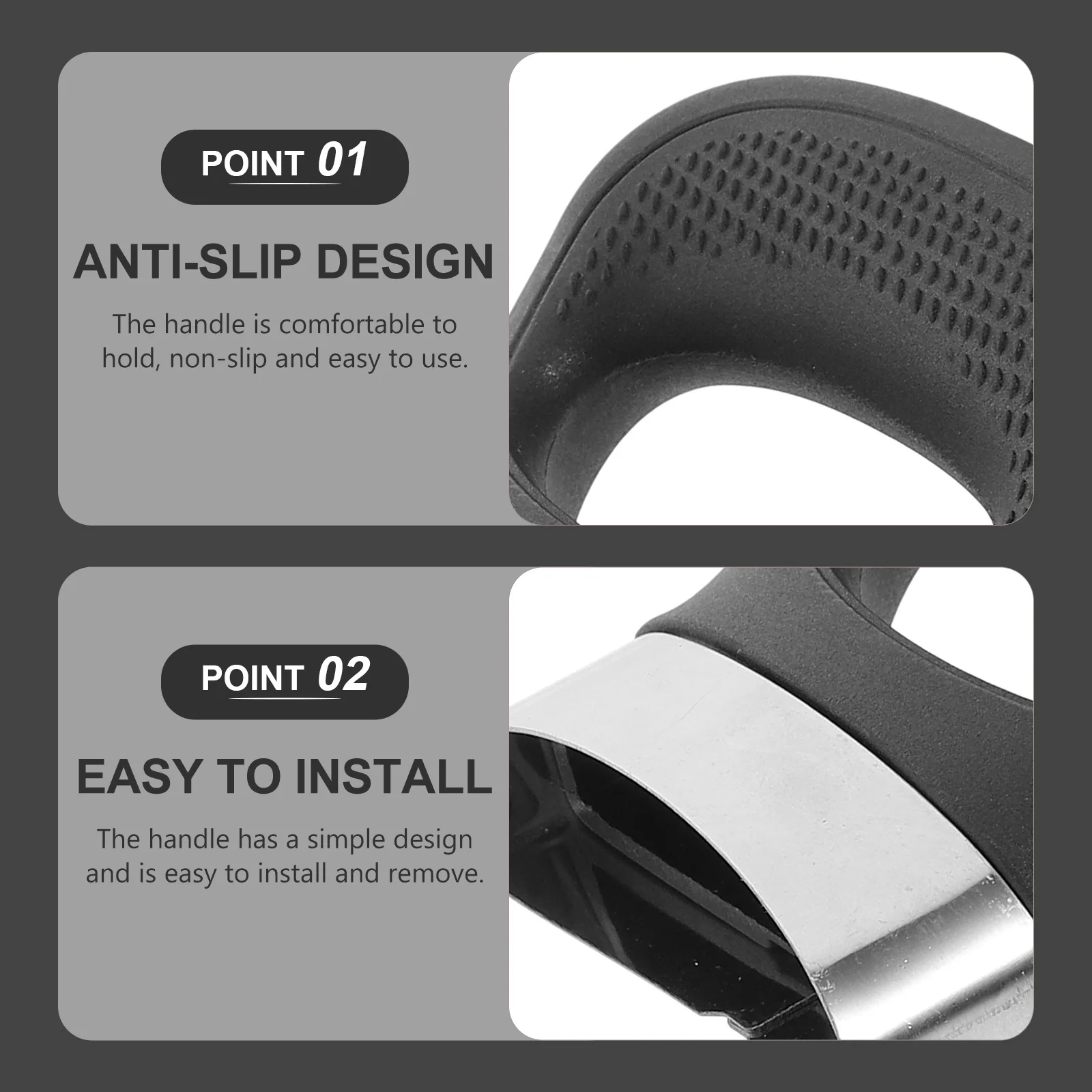 

2pcs Side Replacement Compact Bakelite Pan Side For Steamer Sauce Pot Cooker Boiler Handle Grip Kitchen Utensil Sturdy Nonskid