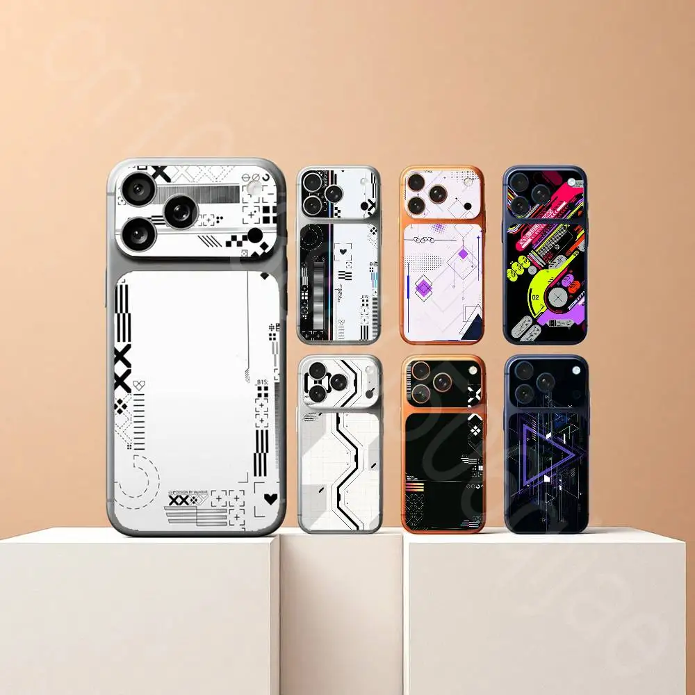 

Information Flow For iPhone 17Pro or 17ProMax Battry Back Cover with Camera Decal Skin Rear Protective Sticker Film