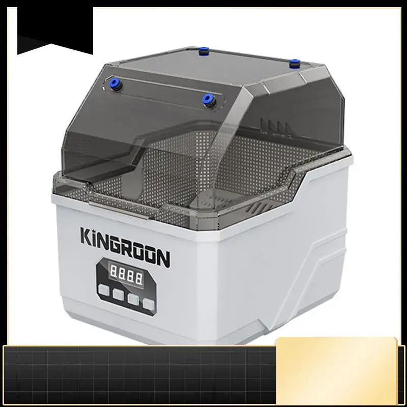 

N33R-KINGROON 3D Printer Accessory-Double Roll Filament Dry Box 360° Hot Air Circulation Heating Adjustable Screen Display US PL