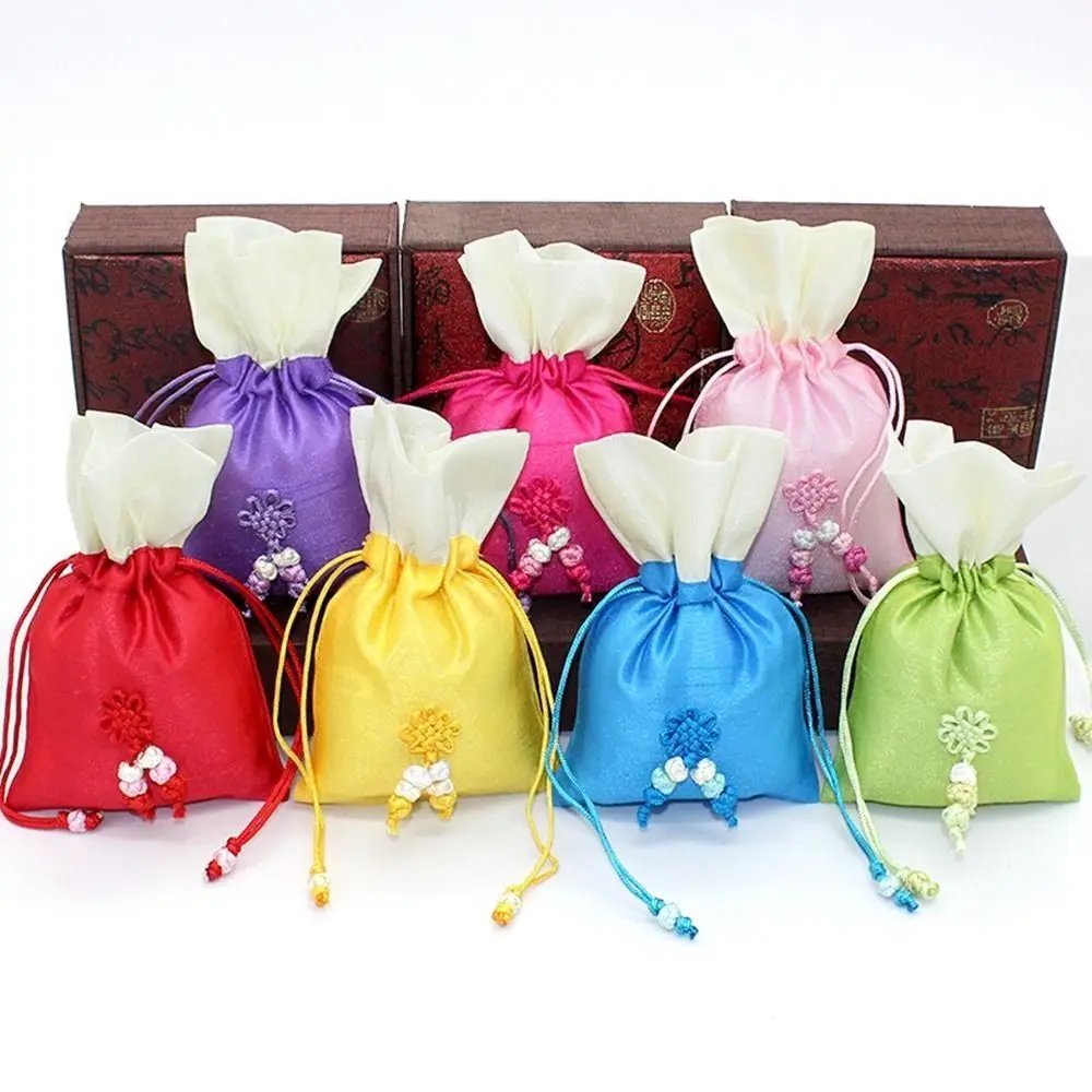 Chinese Knot Drawstring Storage Bag Perfume Spice Bag for Filled Fragrant Herbs Jewelry Packaging Bag Jewelry Packaging