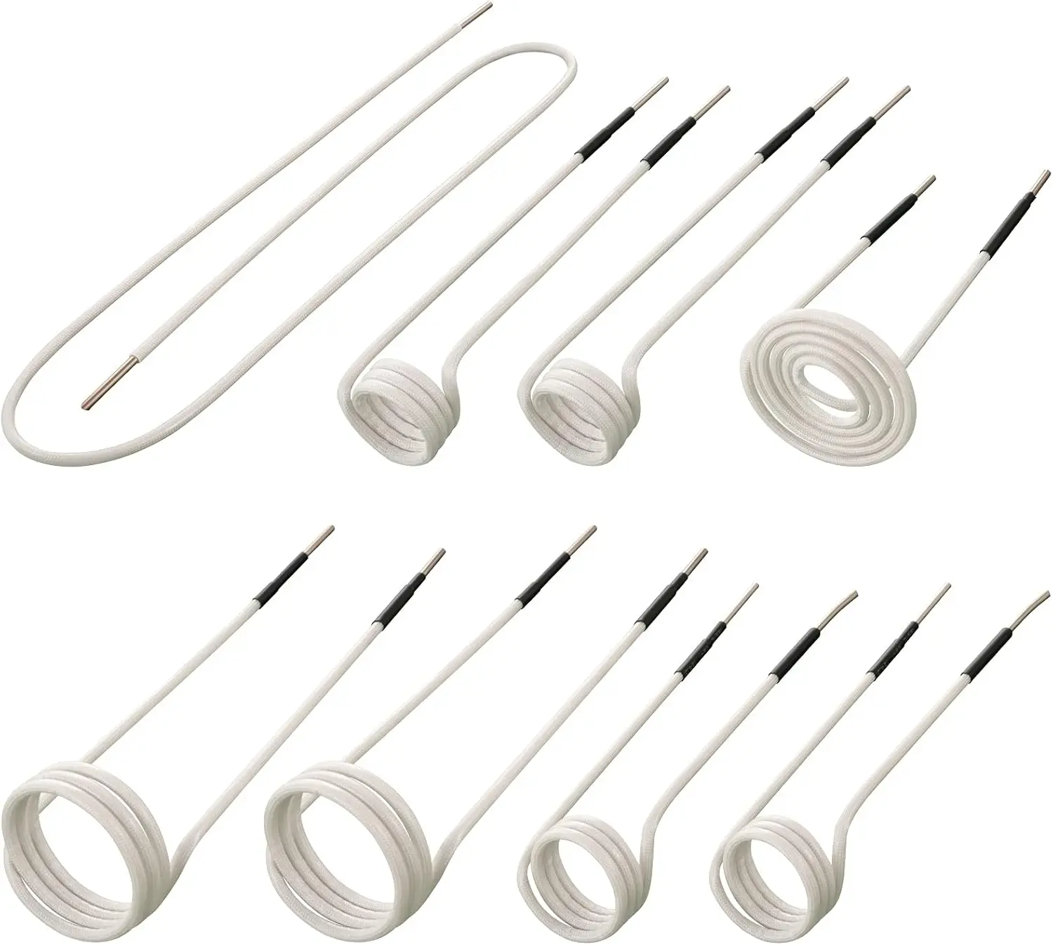 

Induction Heater Coil Kit 8PCS Most Used Induction Heater Coils with Varying Lengths, Heat Resistant Induction Heater Tool