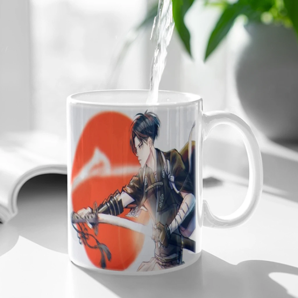 Anime Attack On Titan Soldier Commander Eren Free shipping Mug 11oz Black Ceramic Coffee Mug Friends Birthday Gift Mug