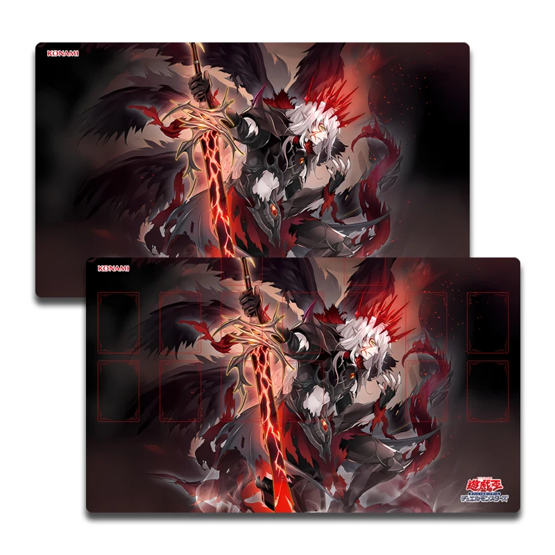 

Игровой коврик Yugioh Darklord Eveningstar Yu-Gi-Oh! TCG OCG Коллекционные карточные игры Коврик Duel Plate Резиновый коврик для карт Коврик для мыши