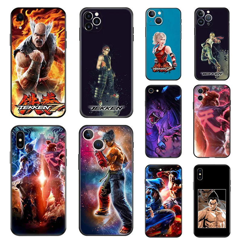 Matte Phone Case For iPhone 14 Pro Max 12 11 13 Mini 7 8 6s 6 Plus XS SE X XR 13Pro TEKKEN 7 High Quality Black Soft Cover