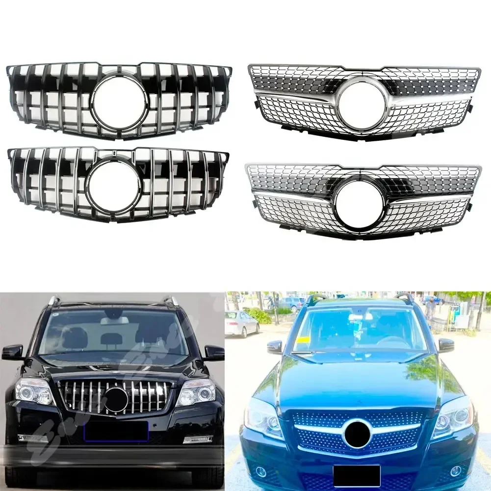 Front Racing Bumper Grille Upper Facelift Grill For Mercedes-Benz X204 GLK Class GLK280/300/350 2008 2009 2010 2011 2012