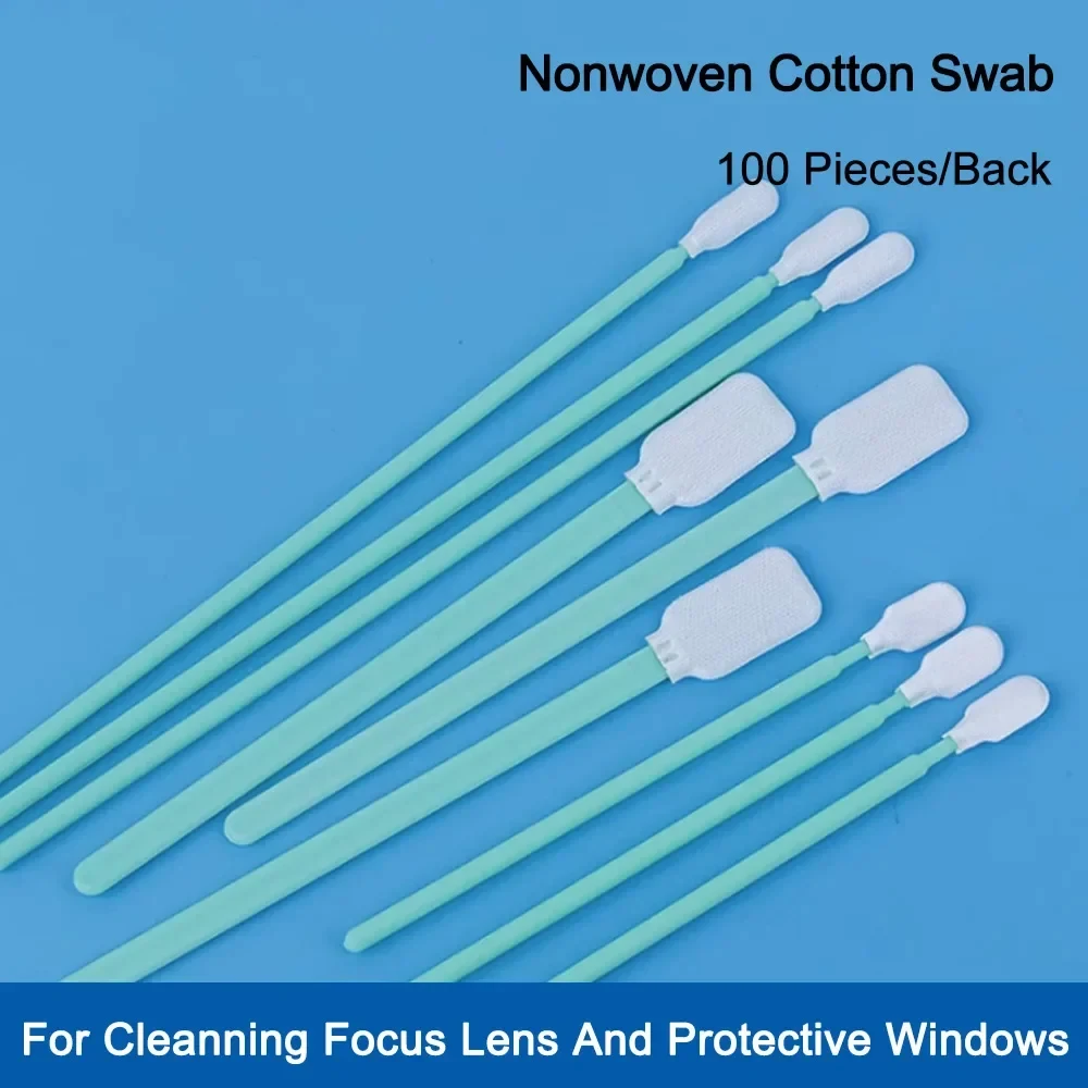 

100pcs/Lot Size 70mm 100mm 160mm 121mm Nonwoven Cotton Swab Dust-proof For Clean Focus Lens And Protective Windows