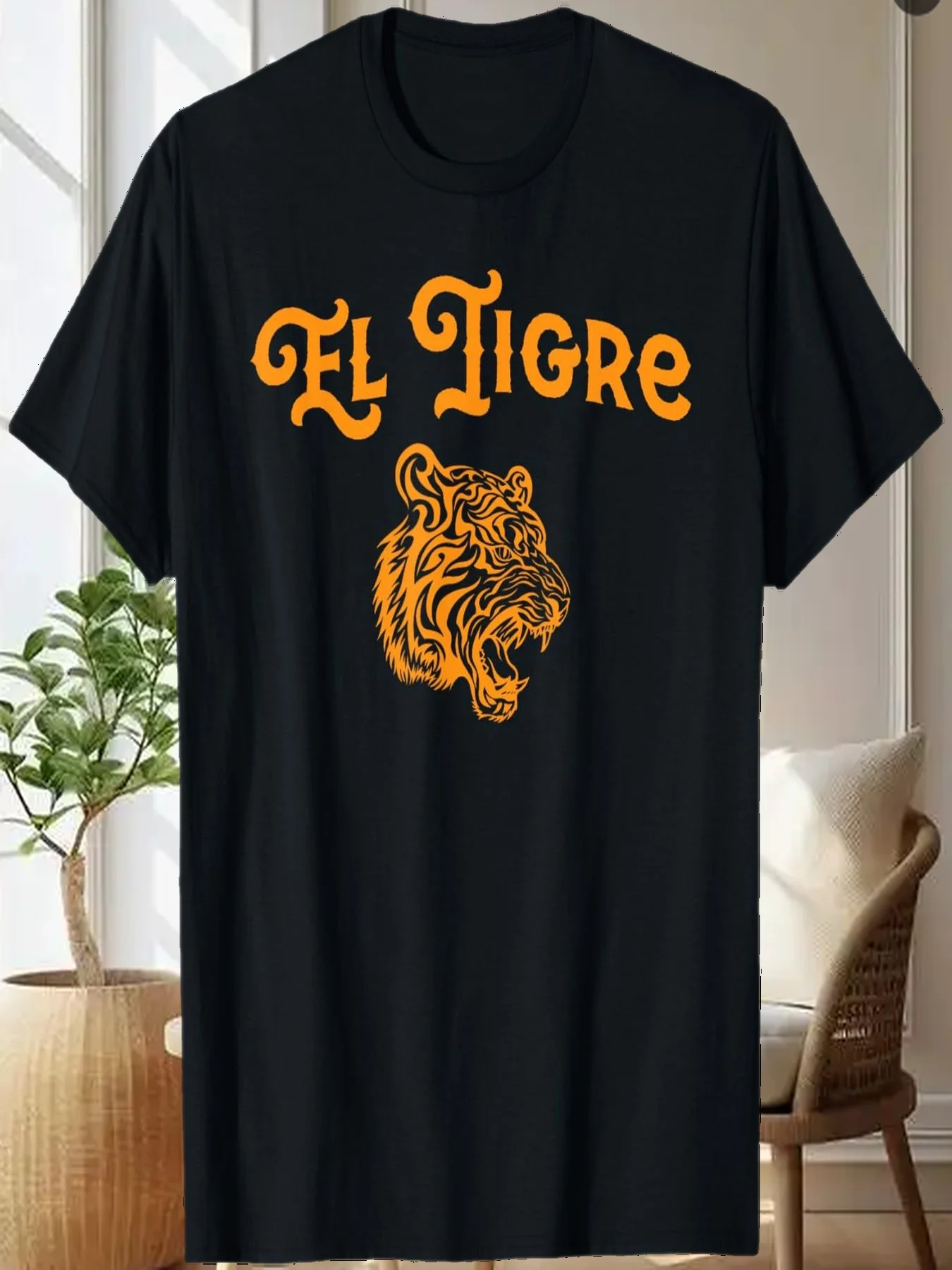 

El Tigre (Тигр по-испански) с головой тигра — футболка с изображением тигра