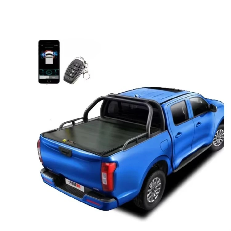 

Aluminum Hard Retractable Tonneau Truck Pickup Bed Cover Manual Roll-up for GWM Cannon Vanta Waterproof Locking