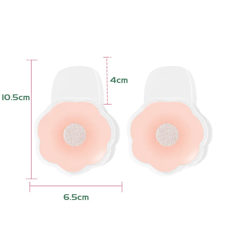 Sexy Reusable Breast Petals Invisible Strapless Bras Pasties Self Adhesive Nipple Cover Silicone Anti-bump Bra Pads Women Dress